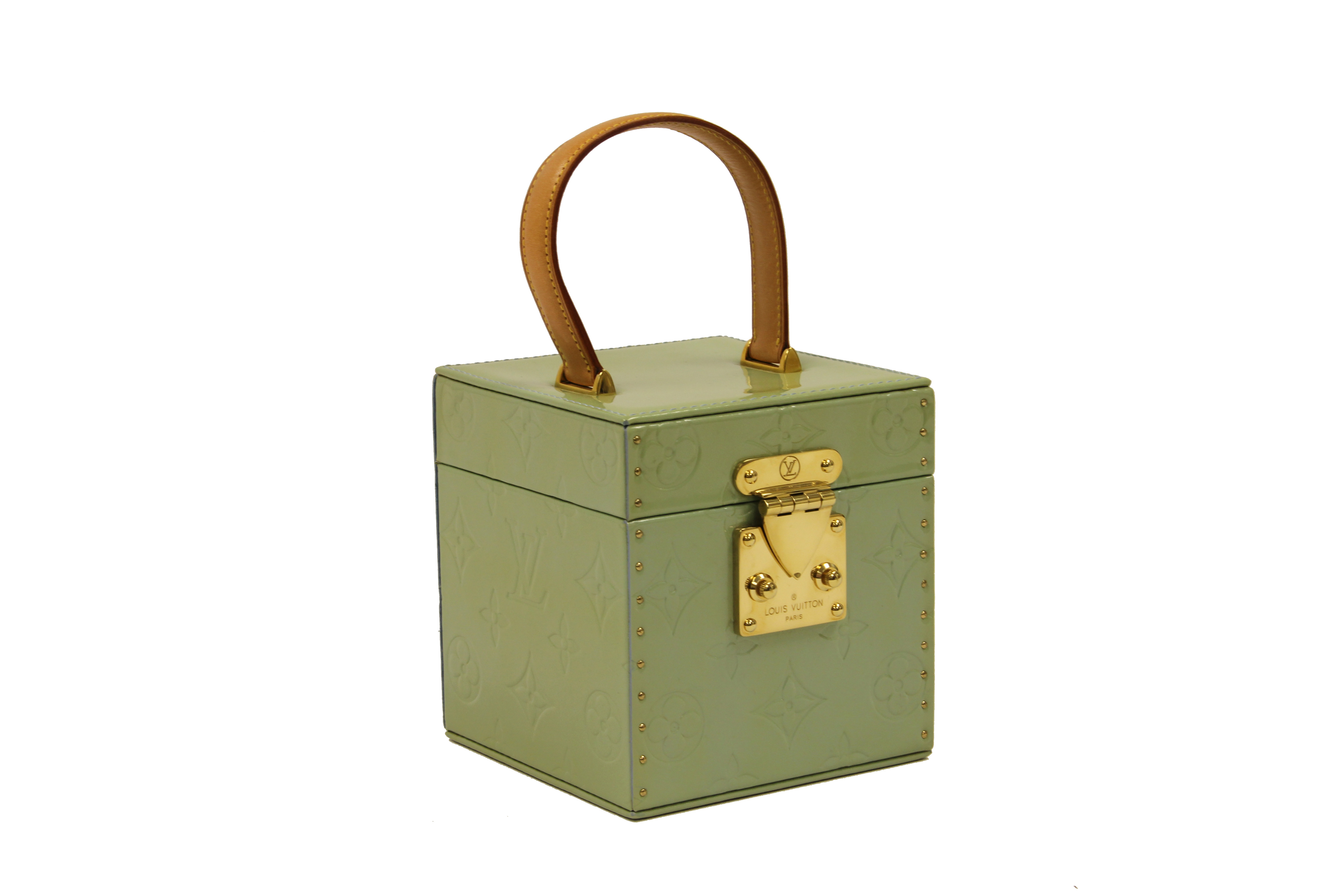 Louis Vuitton Green Monogram Vernis Leather Bleeker Jewelry Box | eBay