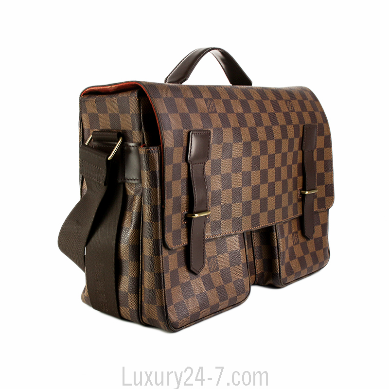 Louis Vuitton Damier Ebene Broadway Messenger Bag | eBay
