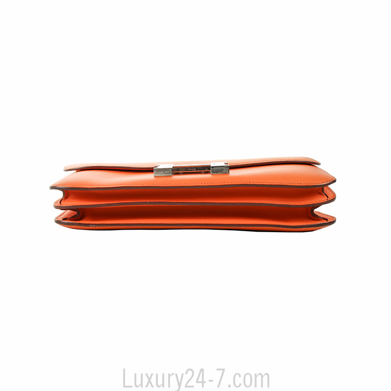 hermes handbags replica - hermes orange swift leather constance elan