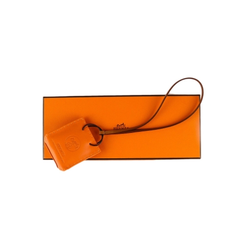 Hermès 2019 Orange Milo Shopping Bag Charm at the best price
