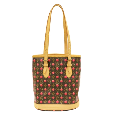 Louis Vuitton, Bags, Vintage Louis Vuitton Limited Edition Cerises Bucket  Bag With Mini Pouch