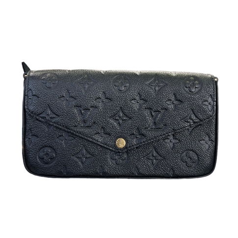 Louis Vuitton Black Empreinte Felicie pochette bag With Gold hardware at  the best price