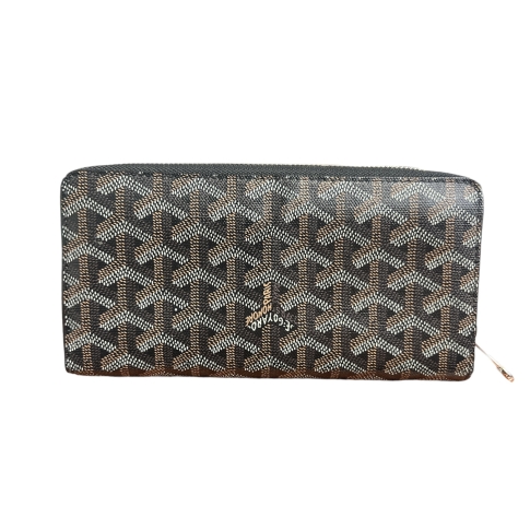 Goyard Goyardine Matignon Zip Around GM Wallet Black at the best price