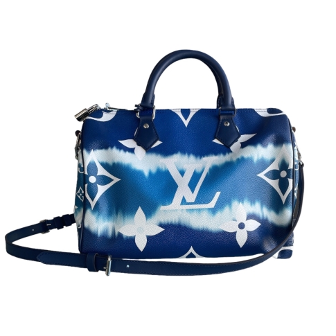 Louis Vuitton Blue Watercolor Escale Speedy Bandouliere 35 at the best price