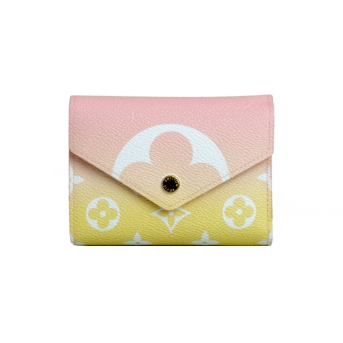 Louis Vuitton By The POOL Victorine Wallet PINK YELLOW GIANT