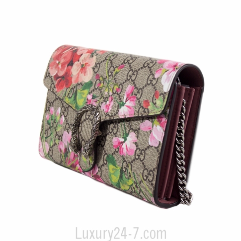Dionysus blooms print mini chain bag clearance
