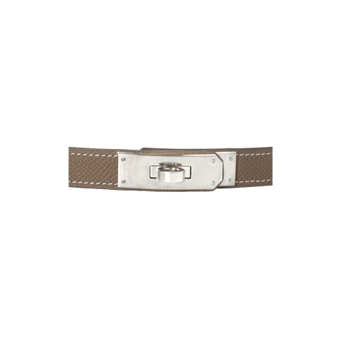 NEW HERMES Etoupe Epsom GHW Kelly 18 Belt One Size Adjustable ( $1025+tax)