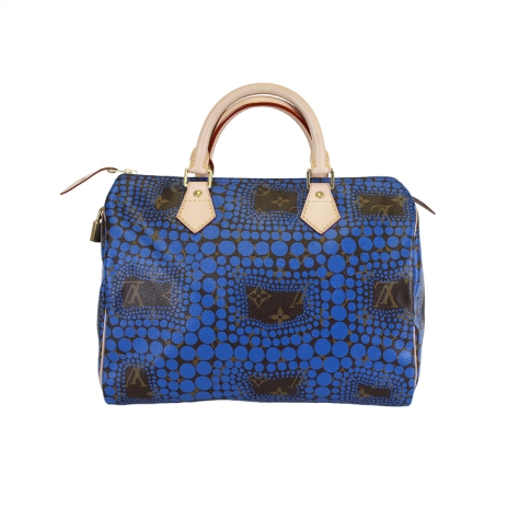 Yayoi Kusama Limited Edition Lockit Louis Vuitton Bag For Sale at 1stDibs