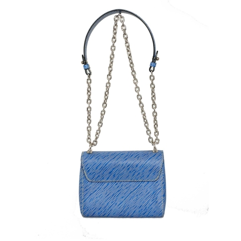 Louis Vuitton Epi Twist MM M50271 Blue Leather Pony-style calfskin  ref.962277 - Joli Closet