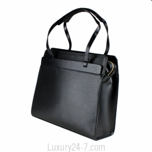 Louis Vuitton Black Epi Leather Croisette Pm