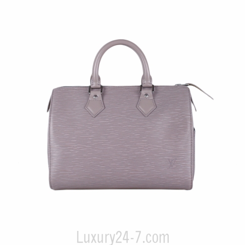 Louis Vuitton Lilac Epi Leather Speedy 25 Bag . Excellent, Lot #58304