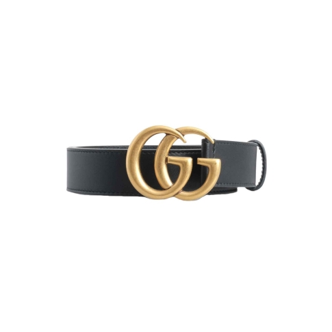 Gucci Double G Buckle Leather Belt