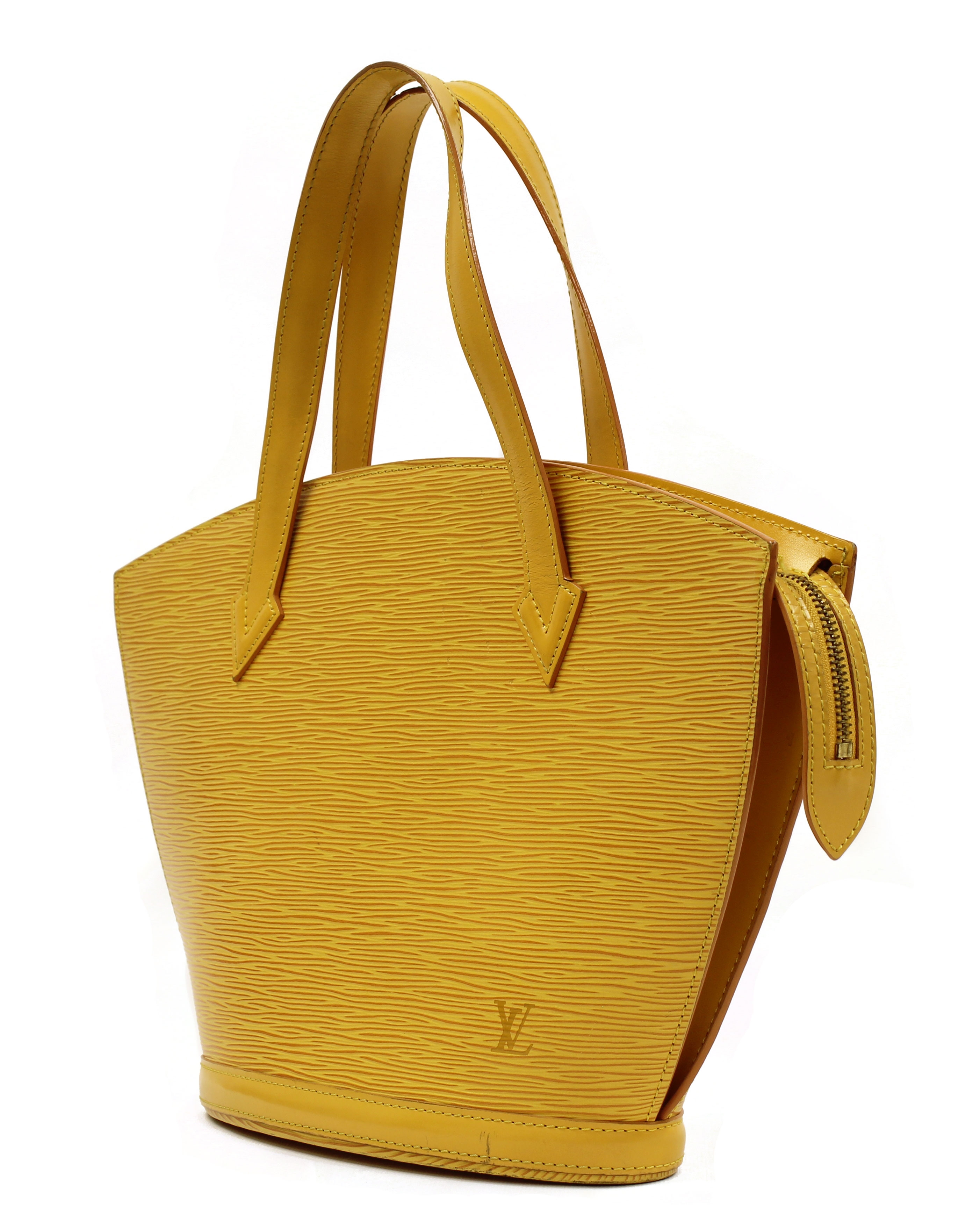 Vintage Louis Vuitton Epi Saint Jacques GM Tassil Yellow Purse Bag DUSTBAG