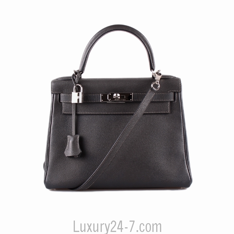 Hermes Graphite Epsom Kelly Sellier 28 at the best price
