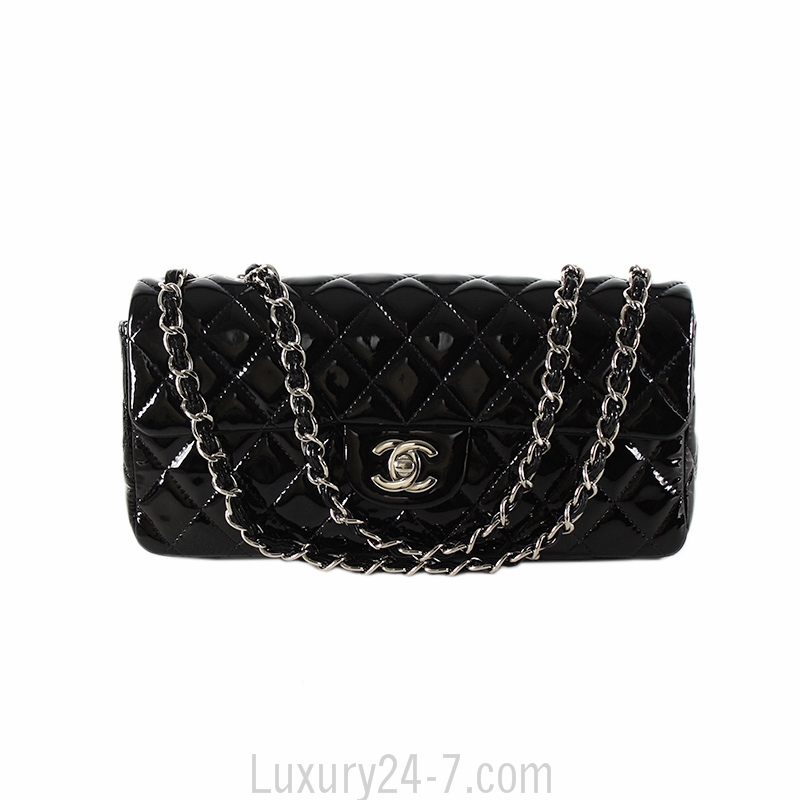 Chanel East West Reissue Clutch Quilted Glazed Calfskin Small