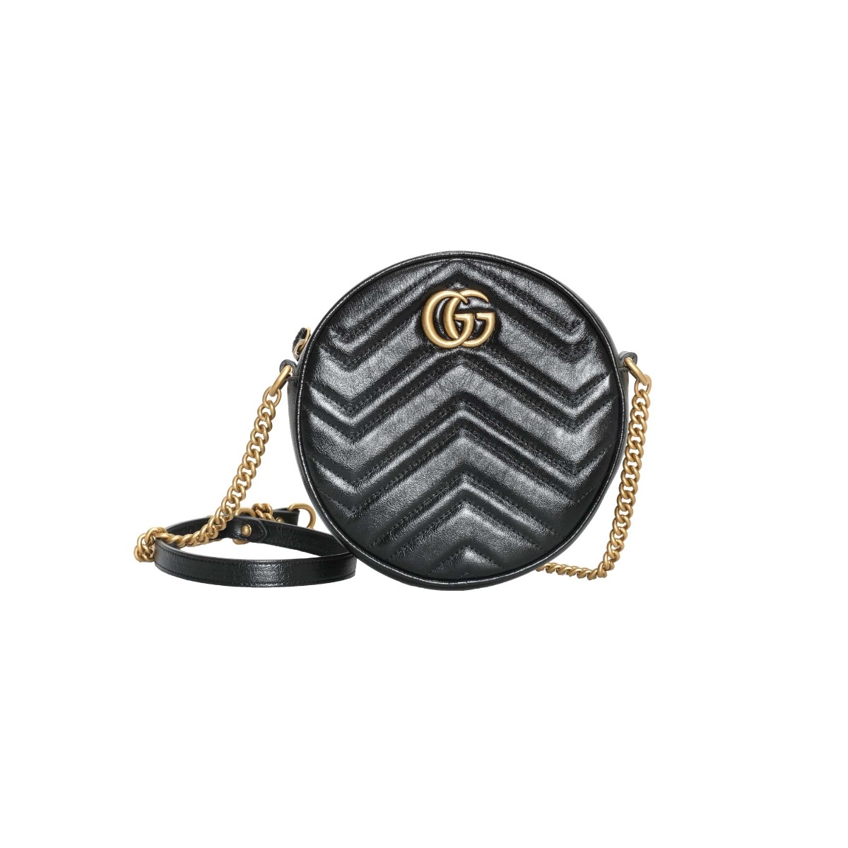 Gucci Gucci Gg Marmont Small Top Handle Bag In Black Leather on SALE