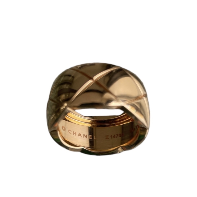 Chanel 18K Yellow Gold Coco Crush Large Ring sz 55