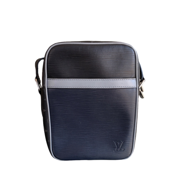Louis Vuitton Navy Epi Leather/ Black Monogram Danube Bag