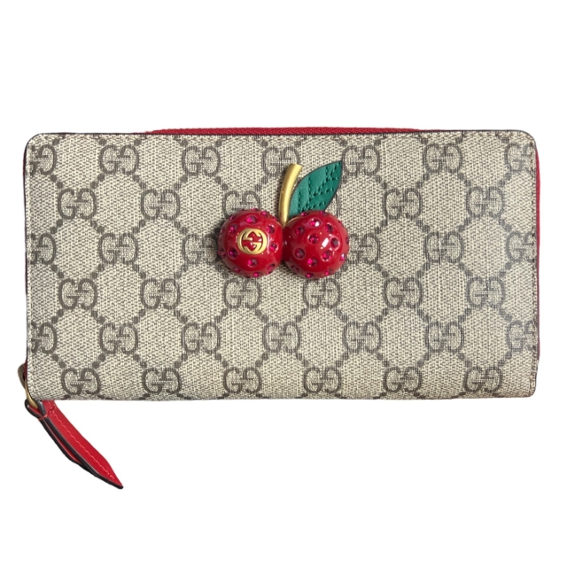Gucci GG Supreme Cherry Wallet