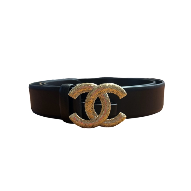 Chanel Double CC Leather Belt