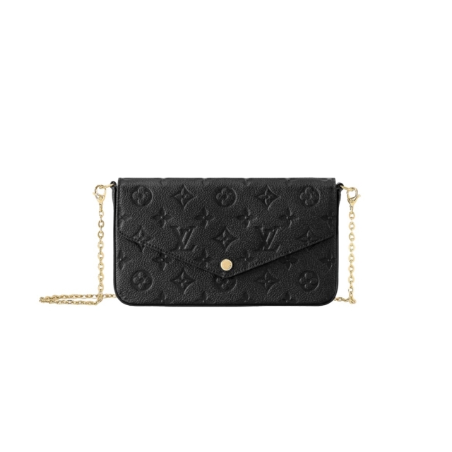 Louis Vuitton Black Empreinte Felicie pochette bag