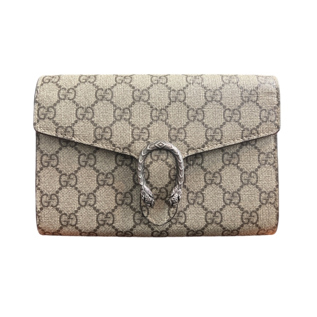 Gucci Dionysus GG Supreme chain wallet 