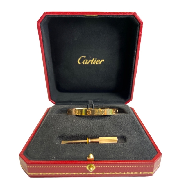 Cartier 18K Rose Gold Love Bracelet sz 16