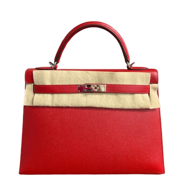 Hermès Rouge Casaque Kelly 32 Sellier