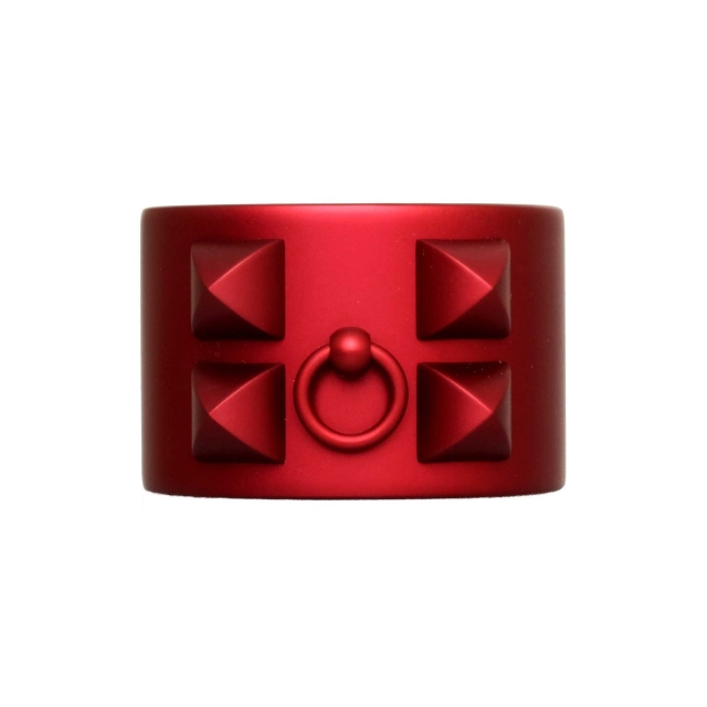 Hermès Rouge H Aluminum Sunset Cuff Bracelet