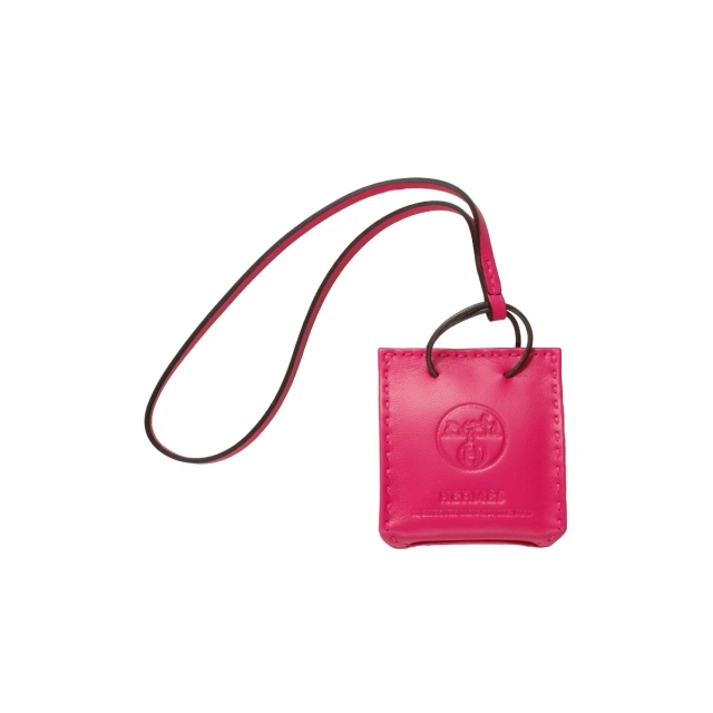 2020 Hermès Rose Mexico "Orange"  Bag Charm