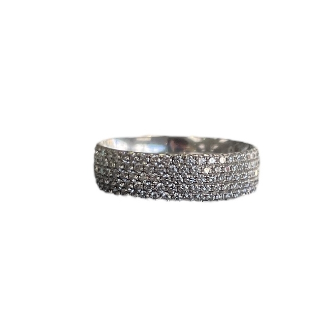 Tiffany Metro Five-row Diamond Ring sz 5.5
