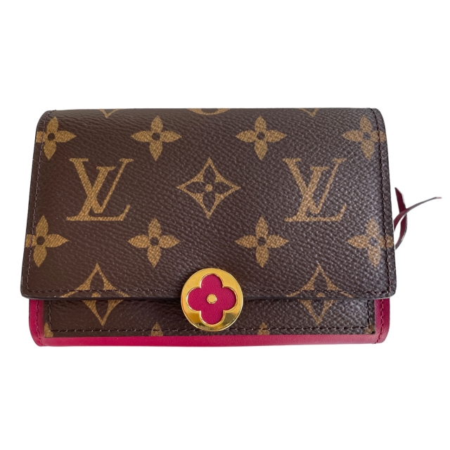 Louis Vuitton Monogram Portefeuille Flor Compact Bifold Wallet
