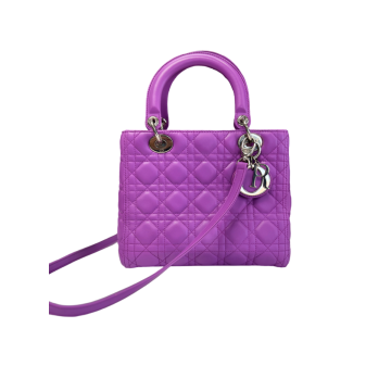 Christian Dior Lavender Medium Lady Dior Bag 