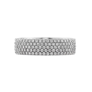 Tiffany Metro Five-row Diamond Ring sz 5.5