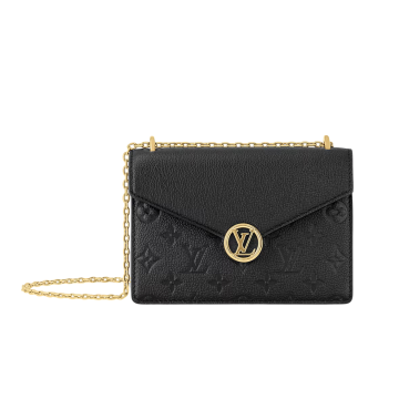 Louis Vuitton Black Empriente Wallet on Chain Rosy