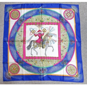 Hermes Feux d' Artifice  1837-1987 Jacquard Silk Scarf