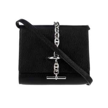 2023 Hermes Chevre Chamkila Chaine d' Ancre Compact Wallet on Strap